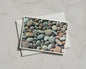 Pebble Beach Photography Card, Coastal Stone Nature A6 Greeting Card with Envelope