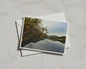 Autumn Lake Landscape Poster, Trees Reflection Wall Art, Lake District Framed-Print, Nature Photography, Moody Countryside Print