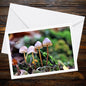 Common bonnet Fungi Greeting Card, Woodland Mushrooms Art, Nature-Inspired Stationery, Forest Life Card, Mushroom Lover Gift, Eco-Friendly