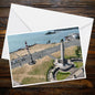 Horizon Gazer Plymouth Hoe Sea View Greeting Card | A6 Landscape Marine Scene | English Channel Coastal Photography | Maritime Spirit Card