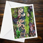 Turkey Tail Fungi Greeting Card, Nature Mushroom Botanical Woodland Forest Card, Handmade All Occasion Eco-Friendly Gift