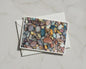 Colourful Beach Pebbles Card, Coastal Stone Photography, Seaside Nature Card