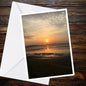 Exe Estuary Sunset Greetings Card | Exmouth Devon | Blank Nature Card
