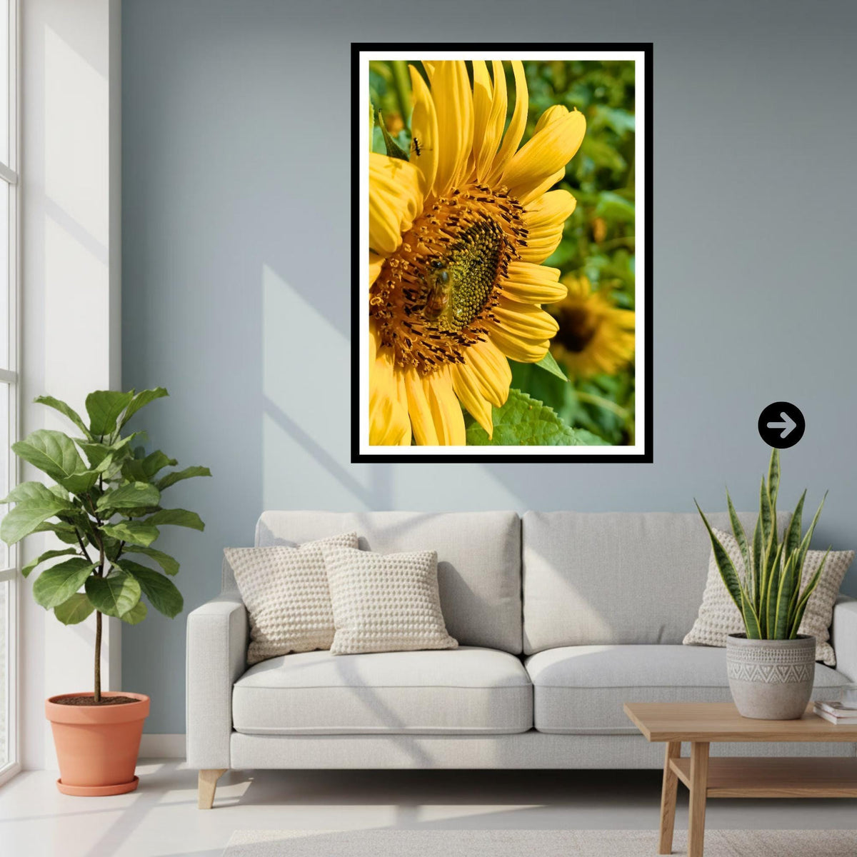 Sunflower Macro Print | Yellow Botanical Fine Art Nature Photography