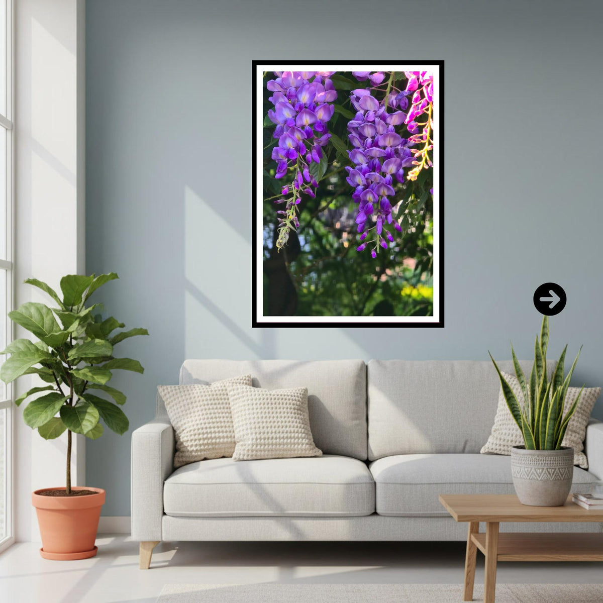 Wisteria Close-up Petal Detail Print, Botanical Art, Intricate Floral Wall Decor, Archival Paper, Nature Lover Gift, Purple Flower Photo