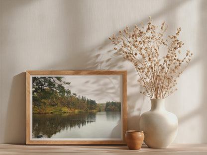 Autumn Lake Landscape Poster - image 3