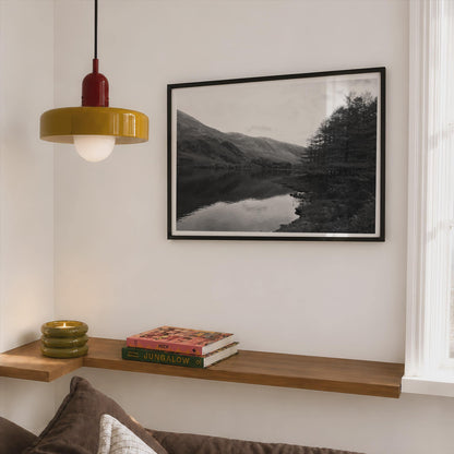 Black and White Lake District Poster - image 2