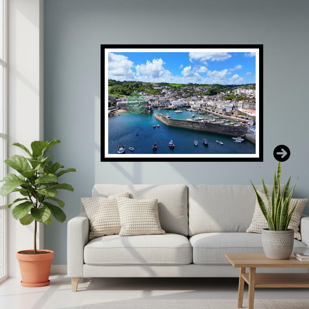 Mevagissey Harbour Cornwall Print | Fishing Village Wall Art Photography