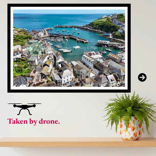 Mevagissey Harbour Cornwall Print | Coastal Village Wall Art Photography