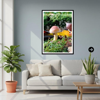 Two-Colored Bolete Fungi Print Art | Nature Photography, Woodland Decor, Forest Mushroom Poster, Mycology Wall Art, FSC Certified Print