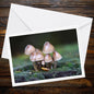 Glistening Inkcap Fungi Art Card | Woodland Botanical Print | Nature-Inspired Eco Stationery | Mushrooms Gift for Botanical Lovers