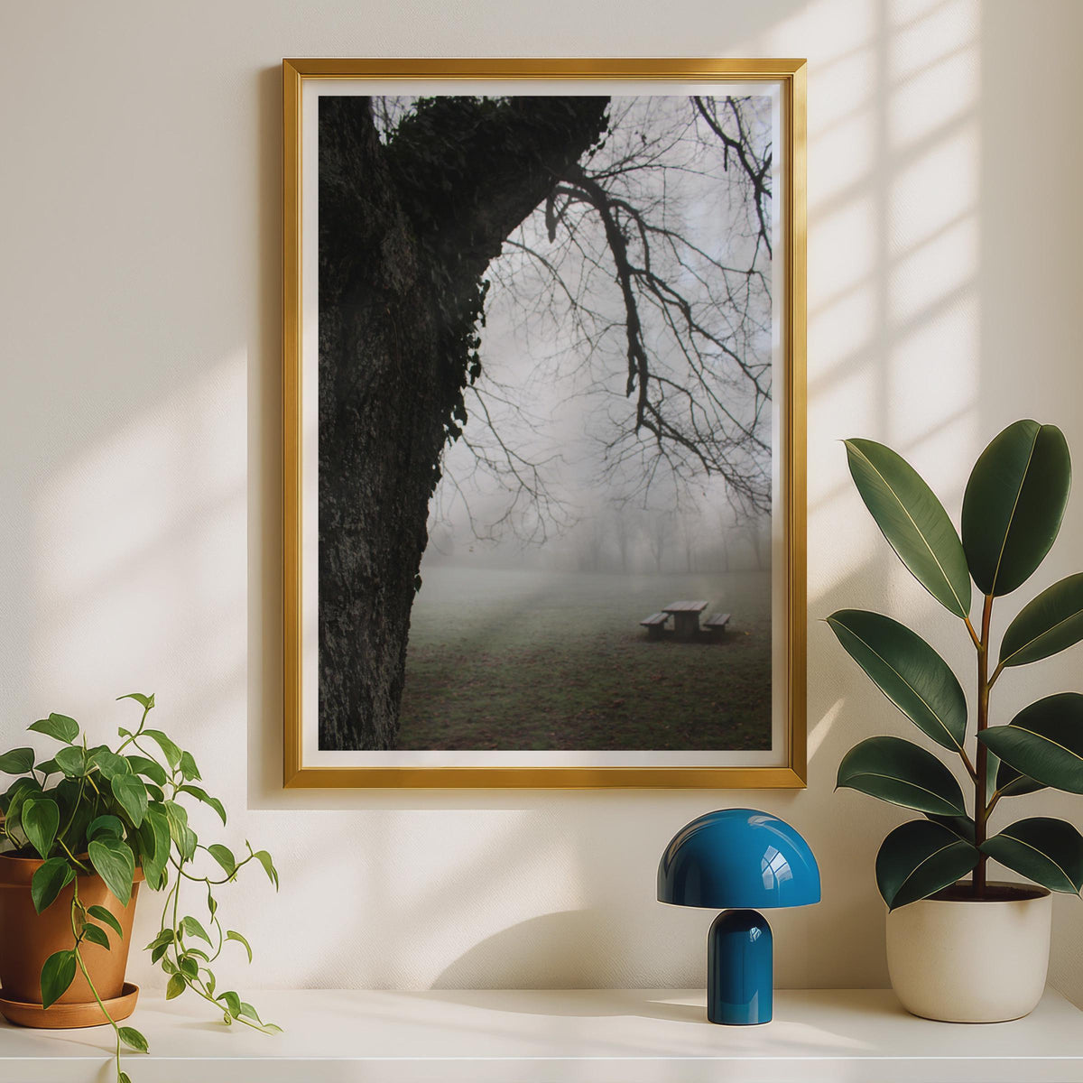 Misty Park Trees Photography Print - image 2