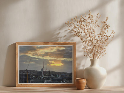 City Skyline Sunset Poster mockup - Neutral_Mockup_Studio_509