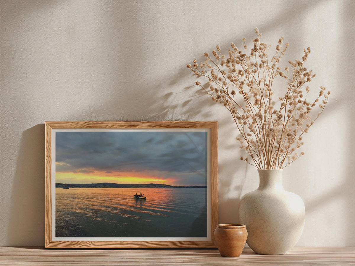 Sunset Kayak Estuary Landscape Poster mockup - Neutral_Mockup_Studio_509