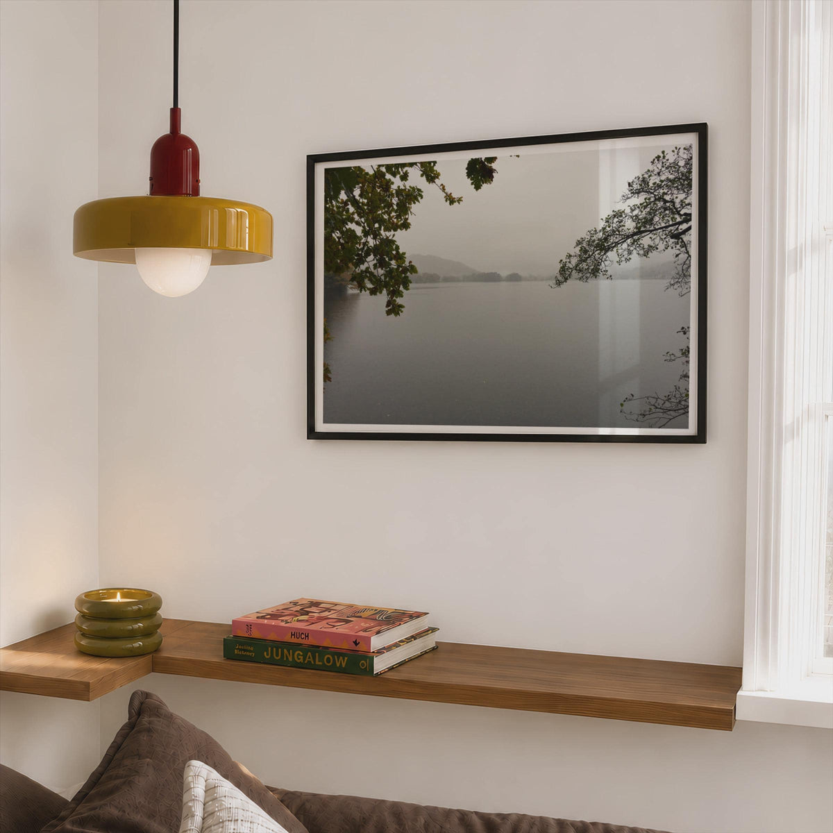 Misty Lake Landscape Poster - image 2