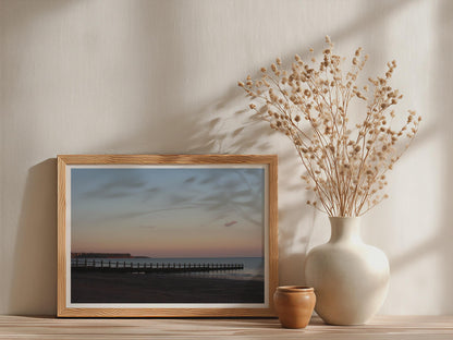 Dawlish Warren Beach Sunset Poster mockup - Neutral_Mockup_Studio_509