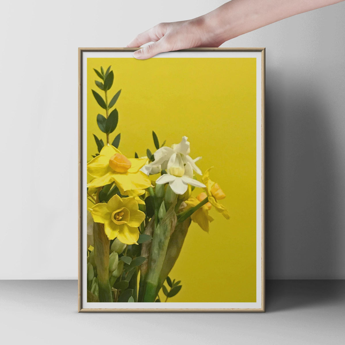 Daffodil Poster, Yellow Spring Flower Wall Art, Narcissus Print, Floral Photography, Bright Yellow Home Decor, Spring Botanical Poster