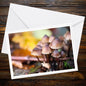 Mushroom Art Card, Woodland Gift Idea, Botanical Print Card, Nature Inspired Gift, Eco Stationery, Forest Flora Art, Whimsical Nature, Fungi
