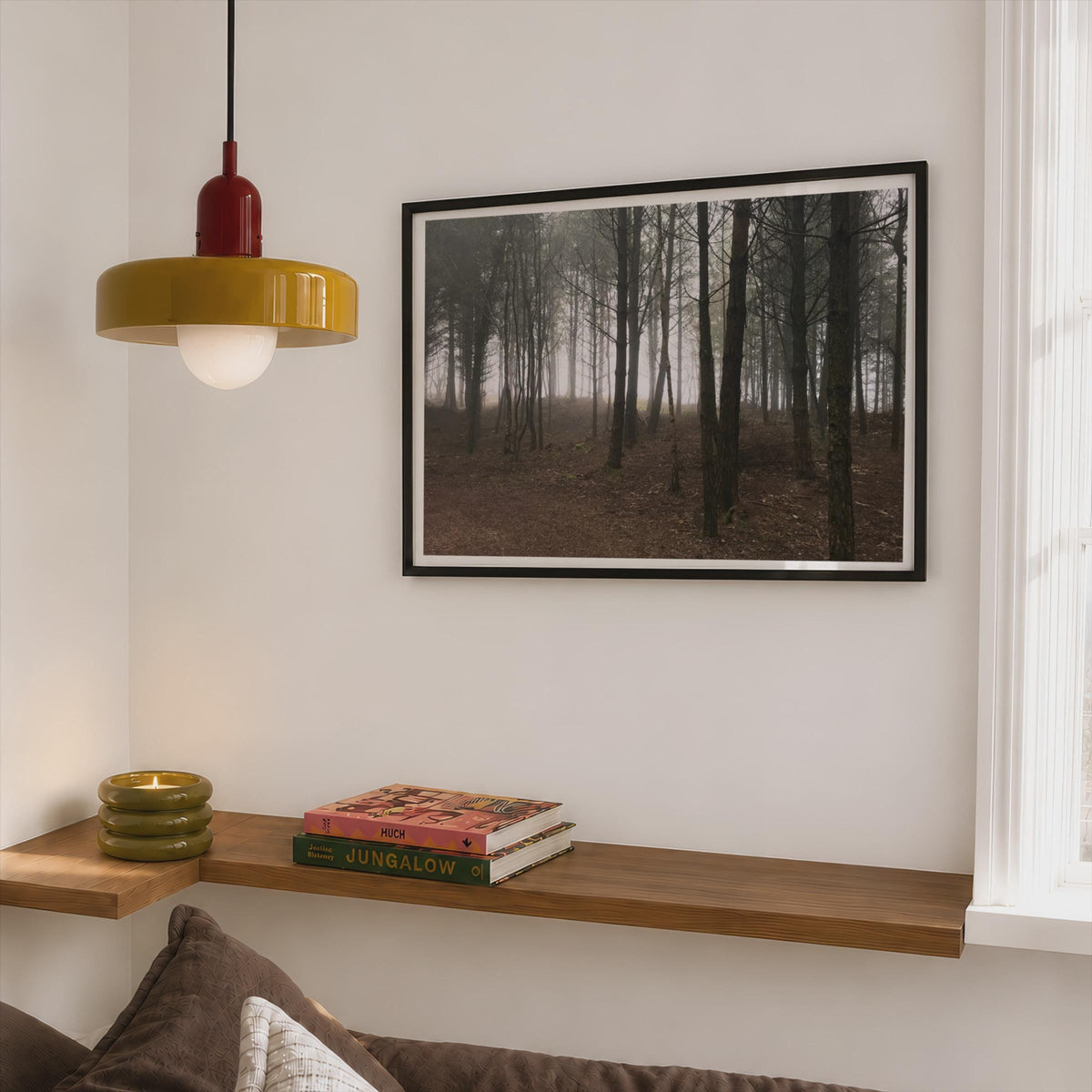 Misty Forest Landscape Poster - image 2