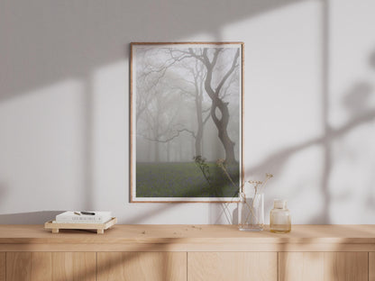 Misty Bluebell Wood Poster - image 4