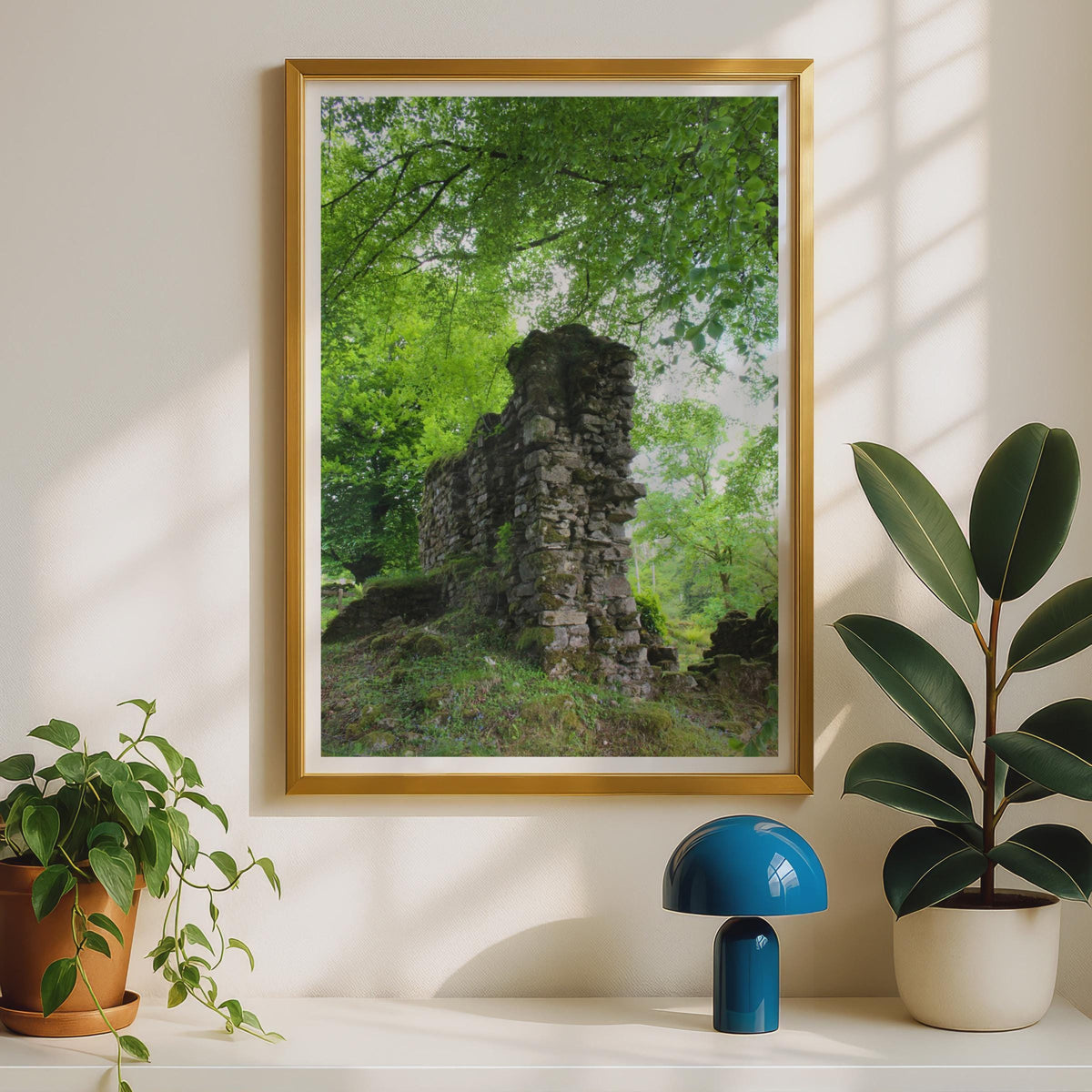 Ancient Stone Ruin in Forest Poster - image 2