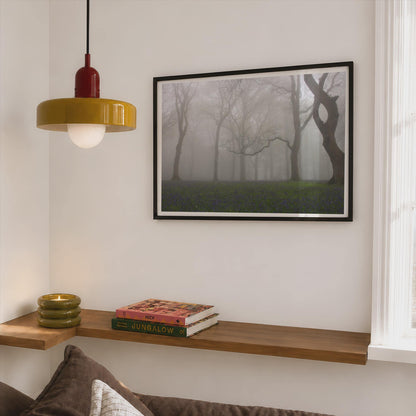 Misty Bluebell Woodland Poster - image 2