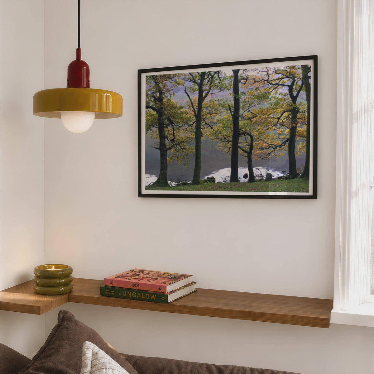 Autumn Trees Lake Landscape Poster - image 2