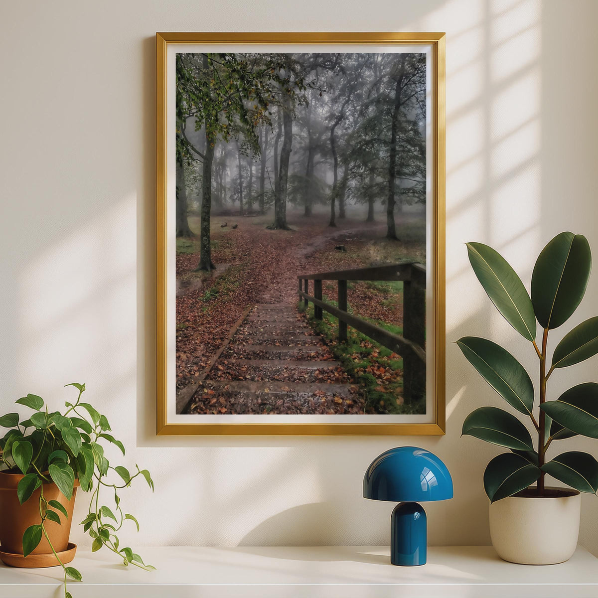 Misty Autumn Forest Poster - image 2