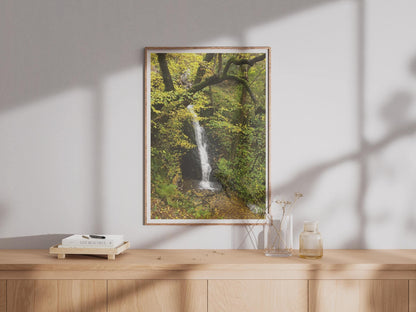Autumn Woodland Waterfall Poster - image 4