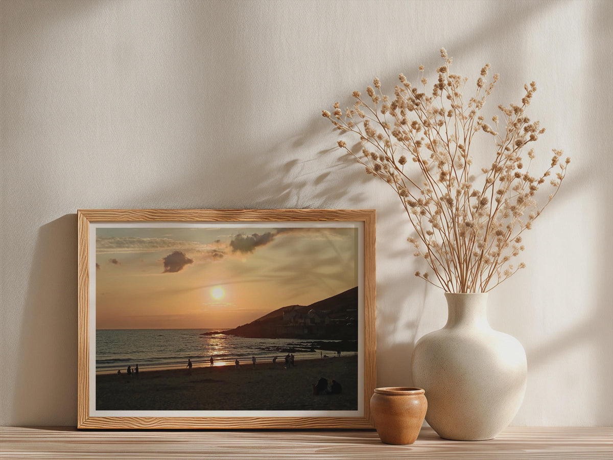 Sunset Beach Landscape Poster mockup - Neutral_Mockup_Studio_509