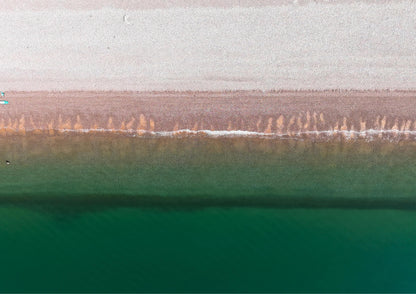 Coastal Drone Print, Shoreline View, Budleigh Salterton (Framed or Unframed)