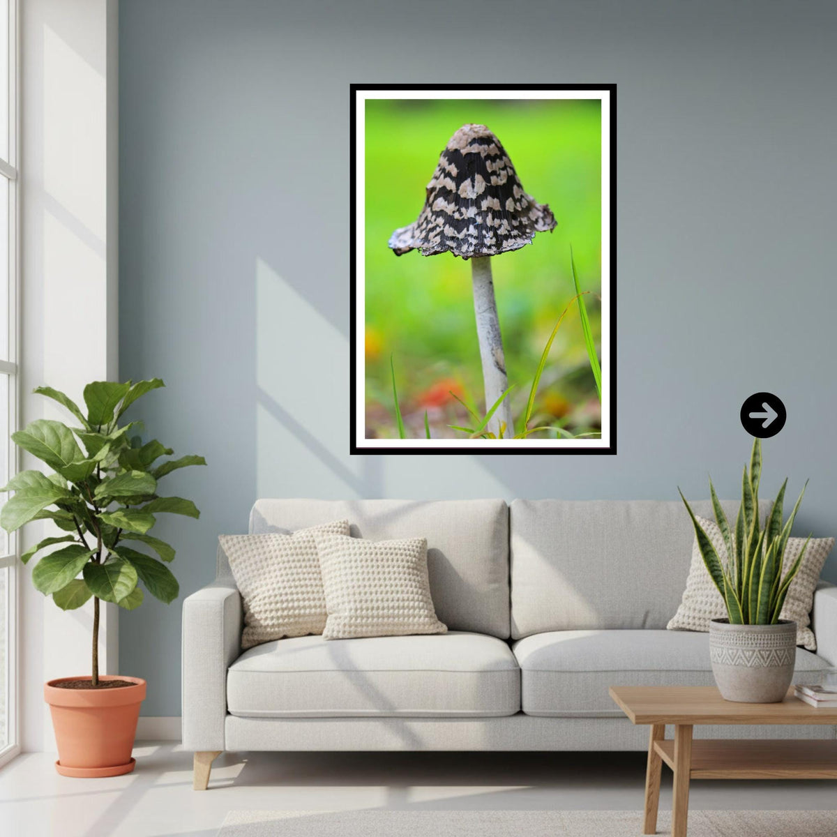 Shaggy Ink Cap Fungi Print | Mushroom Art, Woodland Decor, Nature Photography, Archival Paper, FSC Certified, Fungi Collection