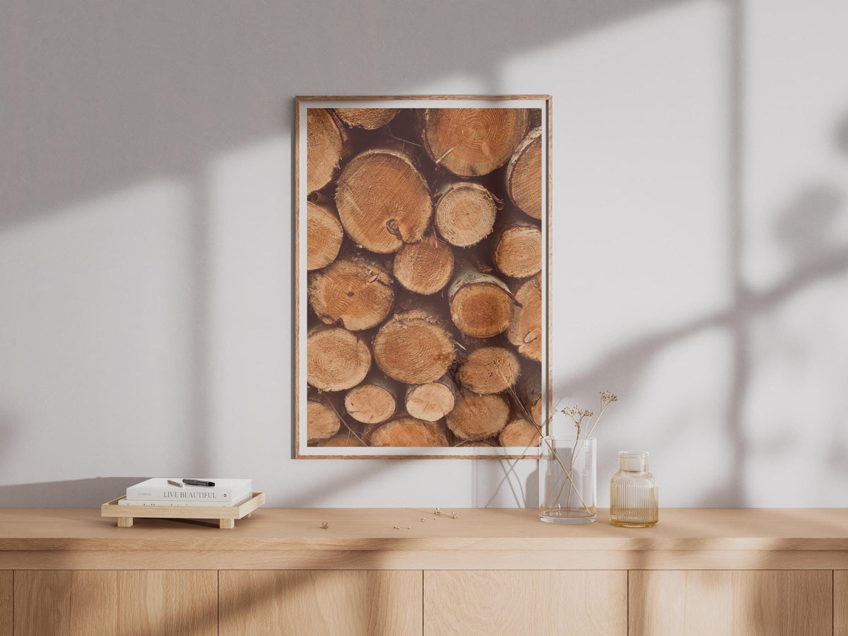 Stacked Logs Wall Art - image 4
