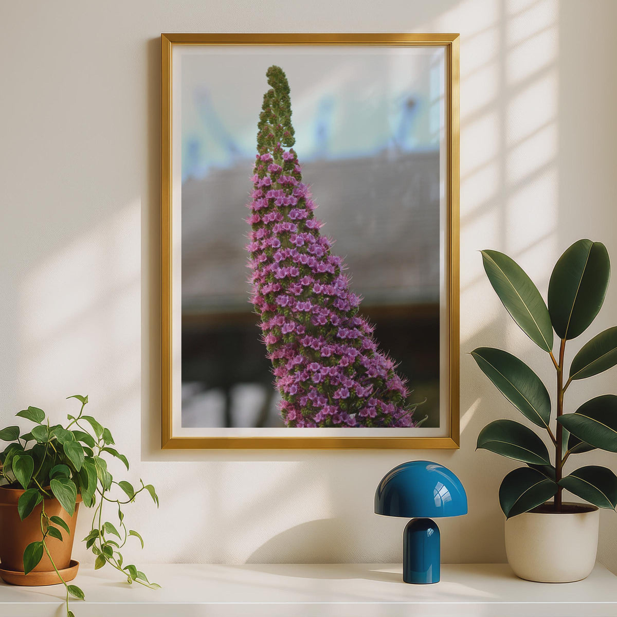 Purple Flower Spike Photo Print, Botanical Wall Art, Pink Floral Poster, Nature Photography, Garden Lover Gift, Close Up Flower Print