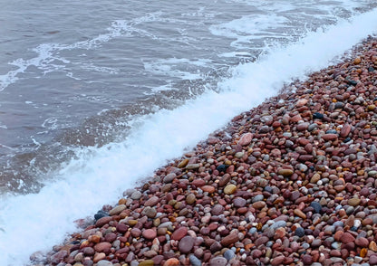 Pebbles on Budleigh Salterton Print: Coastal Wall Art (Multiple Frame Options)