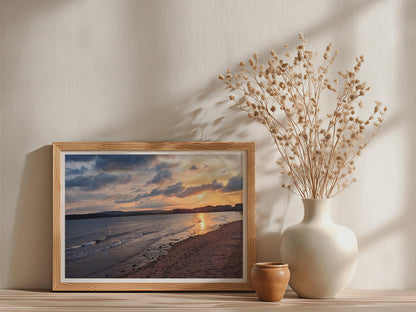 Exmouth Beach Sunset Poster mockup - Neutral_Mockup_Studio_509
