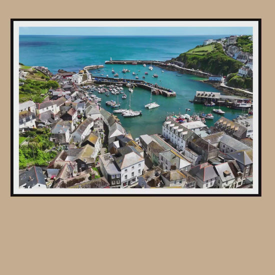 Mevagissey Harbour Cornwall Print | Coastal Village Wall Art Photography