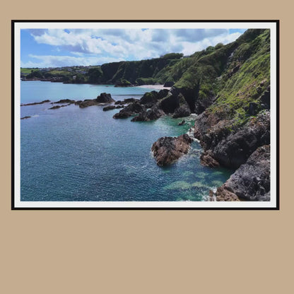 Cornwall Coastal Cliffs Print | Dramatic Seascape Wall Art Photography