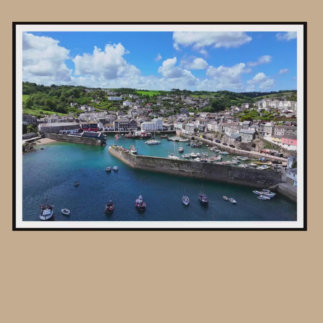 Mevagissey Harbour Cornwall Print | Fishing Village Wall Art Photography