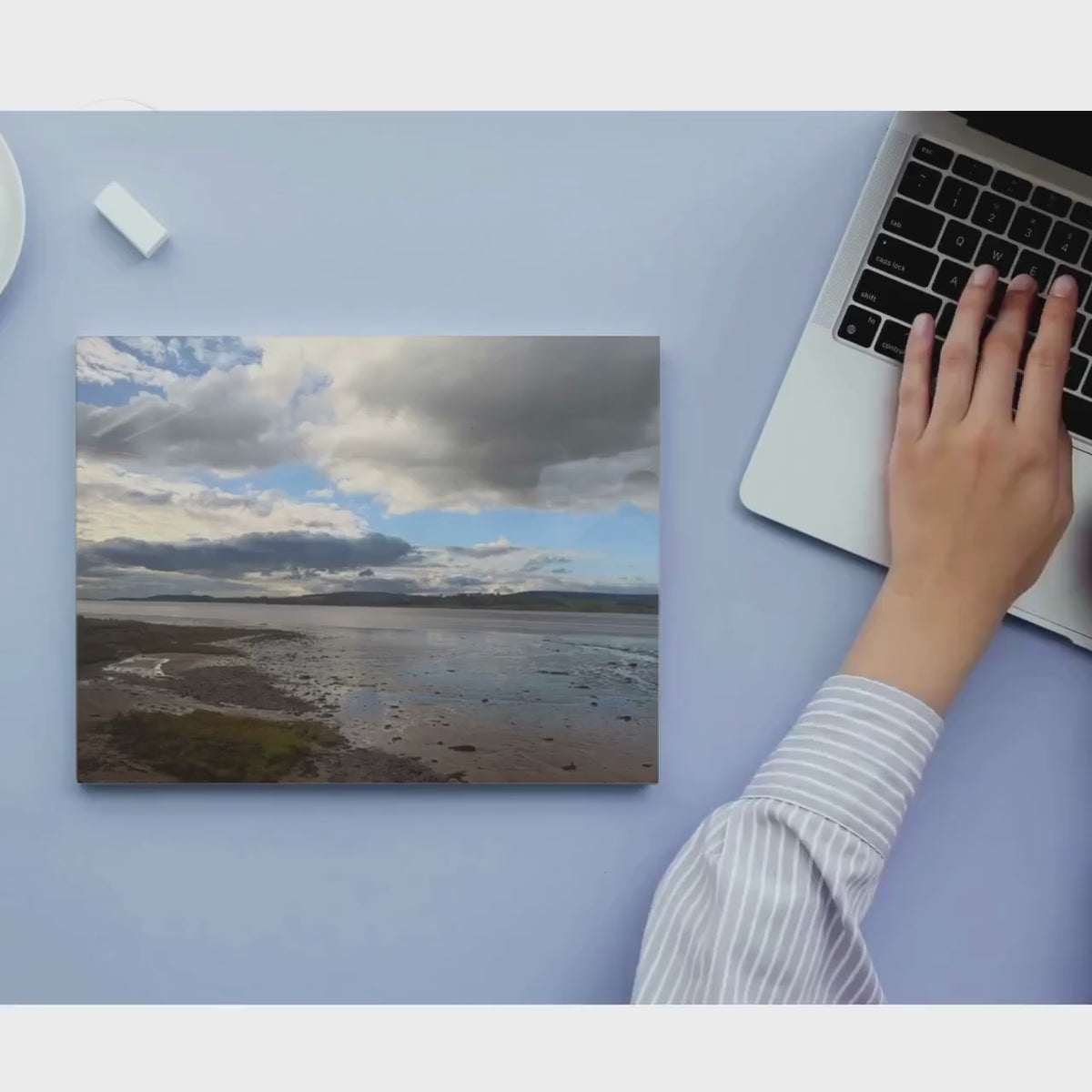 Exe Estuary Wall Art: Cloudscape Scene - Framed or Unframed