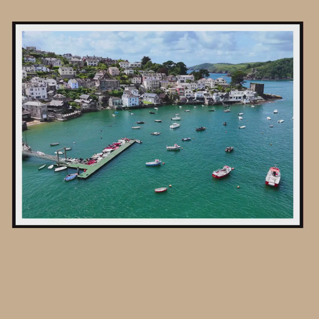 Polruan Harbour Cornwall Print | Coastal Wall Art Photography