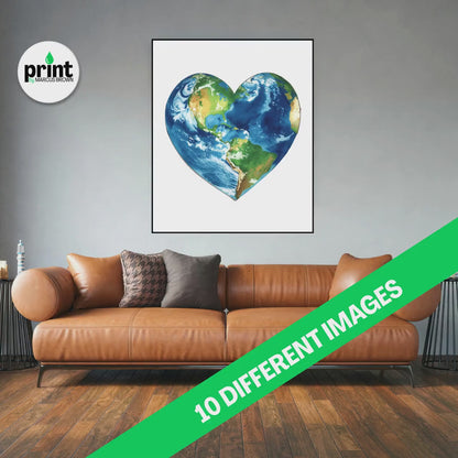 Love Planet Earth Prints (10 options)  Botanical Wall Art - Satin Paper Finish