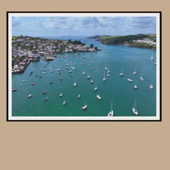 Fowey Estuary Cornwall Print | Coastal Harbour Wall Art Photography